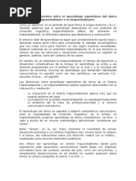 Diferencias Existentes Entre El Aprendizaje Espontáneo Del Léxico en Un Ámbito Hispanohablante o No Hispanohablante