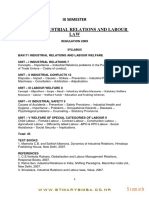 Industrial Relations and Labour Welfare Notes