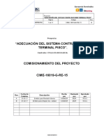 Pisco, Procedimiento Comisionamiento