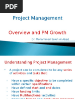 Overview and PM Growth: Dr. Mohammed Saleh Al-Abed