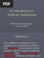 An Introduction To Software Architecture