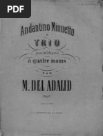 Andantino, Minueto y Trio Marcial Del Adalid PDF