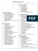 Useful Phrases For Group Discussions PDF