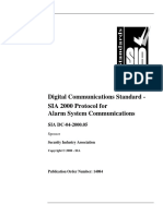 SIA DC-04-2000.05 Digital Communications Standard - SIA 2000 Protocol For Alarm System Communications