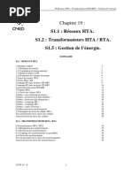 S1.1: Réseaux HTA. S1.2: Transformateurs HTA / BTA. S1.5: Gestion de L'énergie