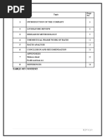 A Ratio Analysis Report On FINAL