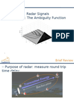 Radar Signals Tutorial II: The Ambiguity Function