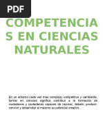 Competencias en Ciencias Naturales