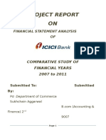 Financial Statement Analysis of ICICI Bank