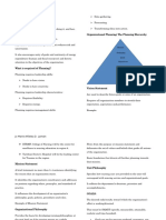 Management Process Planning