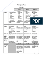 Writing Assignment - Scoring Rubric