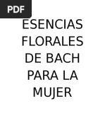 Esencias Florales para La Mujer