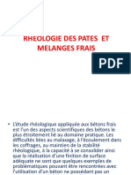 Rheologie Des Melanges Frais