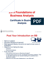 Introduction To Business Analysis