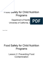 Safety For Child Nutrition Programs