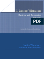 III Lattice Vibration