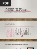 1.4 Administración de Proyectos de Construcción.