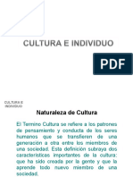 Cultura e Individuo