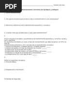 Repaso de Mantenimiento Correctivo de Hardware y Software