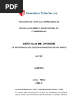 Articulo de Opinion Edinson Chumacero Jibaja