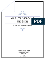 MARUTI Vision and Mission