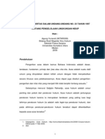 Azas-Azas Dalam Undang-Undang No. 23 Tahun 1997 Tentang Pengelolaan Lingkungan Hidup - Agung Yuriandi