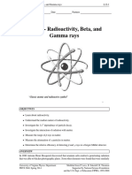 Lab 12 - Radioactivity, Beta, and Gamma Rays