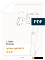 Dr. Till Reuter Ceo Kuka Ag: Capital Market Day AUTOMATICA June 03, 2014