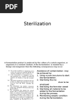 Sterilization of Medium