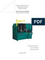 Manual de Operación Máquina Rectificadora