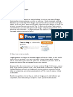 Cómo Crear Un Blog en Blogger