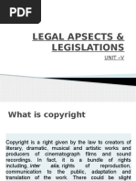 Legal Aspects & Legislations