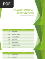 Common Medical Abbreviations