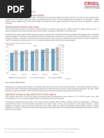 Capacity Utilisation Levels Remain Healthy: States Included: Maharashtra, Gujarat and Goa