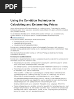 Using The Condition Technique in Calculating and Determining Pri - SAP Retail - SAP Library