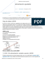 LM338 Fuente de Alimentación Ajustable 5A