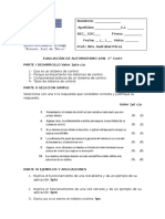 Evaluación de Automatismo 1er Corte