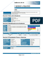 Silicato de Sodio Líquido (MSDS)