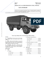 G650 Unimog UL1750 RAAF Data Summary 0