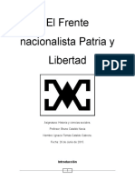 El Frente Nacionalista Patria y Libertad