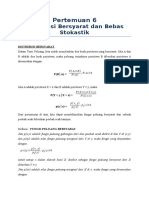 Distribusi Bersyarat Dan Bebas Stokastik