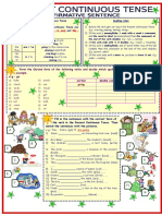 4875 Present Continuous Tense Affirmative Sentence 3 Pages 8 Tasks With Key Fully Editable