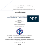 Modelling and Simulation of Grid Side Control of DFIG Using Fuzzy and PI