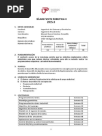 Syllabus Robotica II UTP PDF