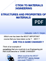 Introduction To Materials Engineering Structures and Properties of Materials