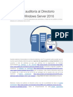 Hacer Una Auditoría Al Directorio Activo en Windows Server 2016
