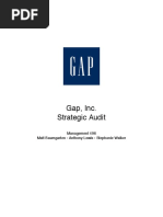 Gap Inc Strategic Audit PDF