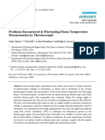 Sensors: Problems Encountered in Fluctuating Flame Temperature Measurements by Thermocouple