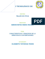 Caracteristicas y Principios de La Democracia Contemporanea