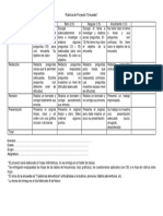 Rúbrica de Proyecto Trastornos Alimenticios